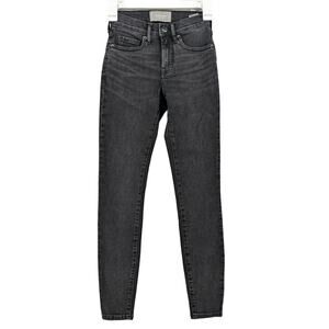 Everlane‎ Skinny Jeans 23 Regular Washed Black Womens Mid Rise Stretch Slimming